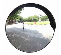 RLKHXBS Specchio di Sicurezza per Esterni Nero, Specchio per Il Traffico, Grande Specchio Rotondo di Sicurezza per Esterni Specchio per Punti ciechi, Specchio angolare per vialetti, Negozi e uffici