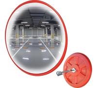 RLKHXBS Specchio grandangolare Convesso Curvo per Il Traffico 12 18 24 32 Pollici, Specchio per Punto cieco Rotondo Regolabile per Angolo a Parete, specchi per parcheggio/Garage/vialetto