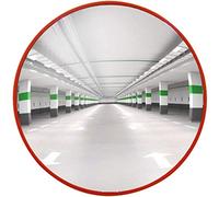 RLKHXBS Specchio grandangolare Specchio di sicurezza stradale Specchio grandangolare rotondo per corsia, Specchio stradale convesso stradale per strada e officina, Arancione/Arancione/40 cm/18 pollici