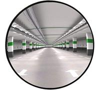 RLKHXBS Specchio grandangolare Specchio di Sicurezza Stradale Specchio grandangolare Rotondo per corsia, Specchio Stradale Convesso Stradale per Strada e Officina, Arancione/Nero/40 cm/18 Pollici