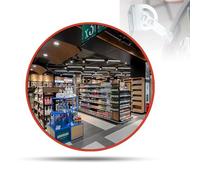 RLKHXBS, Specchio per Il Traffico, Specchio per Punto cieco di Sicurezza, Visione grandangolare Regolabile a 230°, Specchio per Il Traffico per Parete, vialetto, Garage, Strada, Negozio, Ufficio,