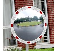 RLKHXBS Specchio per la Sicurezza Stradale, Striscia Riflettente, Specchio Curvo per Punto cieco Bianco, Specchio per Il Traffico Stradale, Specchio angolare, per Curve Strette, incroci