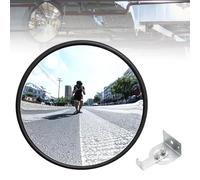 RLKHXBS Specchio Stradale Convesso, Specchio angolare, Specchio di Sicurezza con Staffa di Montaggio Regolabile, Specchio per Punto cieco per vialetto, Grandangolo Regolabile, per Garage, Magazzino,