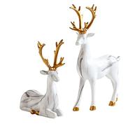 RLKHXBS Statue da Tavolo Fortunato Decorazione di Cervo Leggero Stile di Lusso Soggiorno Mobile TV mobint Vino Ingresso Statue Decorazione Decorazione Regali di Lavaggio per la casa di Neo arredi