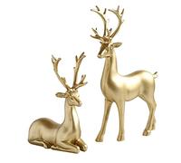 RLKHXBS Statue da Tavolo Fortunato Decorazione di Cervo Leggero Stile di Lusso Soggiorno Mobile TV mobint Vino Ingresso Statue Decorazione Decorazione Regali di Lavaggio per la casa di Neo arredi