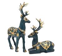 RLKHXBS Statue da Tavolo Fortunato Decorazione di Cervo Leggero Stile di Lusso Soggiorno Mobile TV mobint Vino Ingresso Statue Decorazione Decorazione Regali di Lavaggio per la casa di Neo arredi