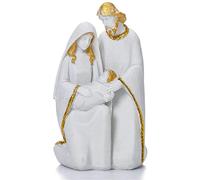 RLKHXBS Statue da Tavolo Resina Mary Statue natività Statuette Santa Famiglia Religiosa Ornamento cattolico Dono Decorazione per Ufficio Auto