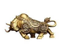 RLKHXBS Statue per la casa Statue Decorative Ornamenti di Mucca in Ottone Feng Shui b & b Mater materine Portico Decorazione di Decorazioni Desktop Figurine (a)