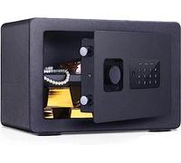 RLKHXBS Steel - Digital Security Safe, Box, Protect Money, Jewelry, Passports for Home, Business, Travel,White