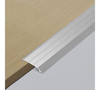 RLKHXBS Strisce di soglia della Porta per Porte, transizioni per Pavimenti in Oro in Argento Nero Barra per Pavimenti Irregolari in Laminato, Largo Riduttore Non Slip da 1 Pollice