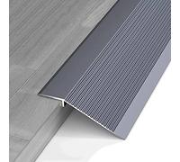 RLKHXBS Striscia di Transizione della Porta, rampa/Riduttore di soglia di Pavimento in Vinile Irregolare per Porta Esterna Interna, Modanatura a Bordo in Metallo Non Impermeabile