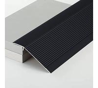 RLKHXBS Striscia di transizione soglia del pavimento, larghezza da 10 cm da 4 pollici di riduzione del pavimento in metallo per tappeto a pavimenti in piastrelle calare heght, bordo auto adesivo bordo