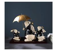 RLKHXBS Tabletop Carino Coniglietto Coniglietto Famiglia Resina Statue Decorazione Decorazione Soggiorno Mobile TV mobint mobint mobili mobili Statue Statue di Statue di ricchezza