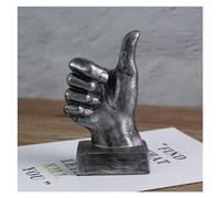 RLKHXBS Tabletop Decoration Finger Retro Nordic Statue Resin Crafts Decoration, for Your Living Room Office Decorations Wine Cabinet Desktop Decoration Housewarming Gift,C~Gold