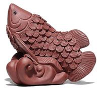 RLKHXBS Tabletop Fatto a Mano Arowana Oro Statue Decorazione per Ufficio Decorazione Soggiorno miglior Regalo per l'apertura del Feng Shui Decorazioni del Tesoro Statua di Statue di ricchezza