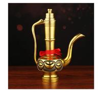 RLKHXBS Tabletop Feng Shui Buddha Hip Flask with Cup Statue Pure Copper Crafts Decoration, Buddhist Supplies Household Temple Worship Buddha Crafts Decoration,A+B