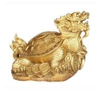 RLKHXBS Tabletop Feng Shui Dragon Tartotalato Pure Copper Crafts, Lucky Gossip Dragon Turtle Statue Decoration, per Arredamento o regala ai Tuoi Amici, Porta Il Successo della ricchezza, Medium