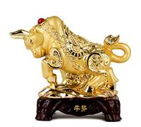RLKHXBS Tabletop Gold Resin Collectible Figurines Chinese Set Ornaments Decoration for Luck Wealth Your or Office,Rat