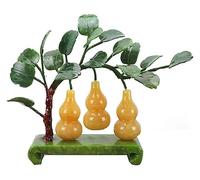 RLKHXBS Tabletop Wealth Natural Topaz Stone Gourd Decoration On The Fifth Floor Auspicious Living Room Decoration High-End Creative Gifts Symbolize Health Decor