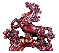 RLKHXBS Tavolo da Tavolo Statue Decorazione del Cavallo, Vinci Il Successo istantaneo in Resina Artigianato, per la Tua Fortuna di Decorazione per Ufficio per Fortuna Regali di ricchezza, m