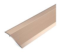 RLKHXBS Transition Strip for Uneven Floors, Non-Slip Aluminum Reducer Flute for Indoor Balcony Doorway, 10cm Extra Wide Fluted Carpet Trim