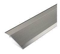 RLKHXBS Transition Strip for Uneven Floors, Non-Slip Aluminum Reducer Flute for Indoor Balcony Doorway, 10cm Extra Wide Fluted Carpet Trim