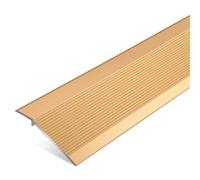 RLKHXBS Transition Strip for Uneven Floors, Non-Slip Aluminum Reducer Flute for Indoor Balcony Doorway, 10cm Extra Wide Fluted Carpet Trim