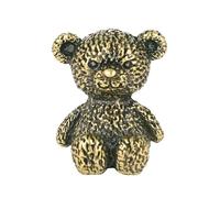 RLKHXBS Vecchia Decorazione Orsacchiotto in Ottone Puro Decorazione per Oro