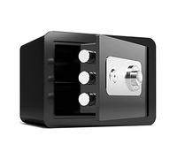 RLKHXBS Waterproof Safes Steel Combination Key Lock Safe, Fireproof And Anti- Theft Storage Cabinet, Small Office File Box, Height 25cm/30cm/45cm for Home off,Black-30 38 X 30cm