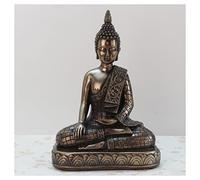 RLKHXBS Zen Decor Ornament Meditating Ornaments Home Crafts Buddha Statue Table Top Decoration Buddhist Statues (Color : Bronze)