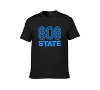 RlMI LINMY 808 State Retro Rave Acid House Pacific Stateash O-Neck 100% Cotton Short Sleeve Unisex T-Shirt XXXL