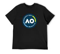 RlMI LINMY Australian Tennis Open Ao Tennis Championship O-Neck 100% Cotton Short Sleeve Unisex T-Shirt S