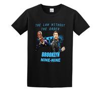 RlMI LINMY Brooklyn Nine Nine Sitcom Comedy Series Law Without The Order Unisex 100% Cotton Short-Sleeve T-Shirts Black L