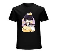 RlMI LINMY Chibi Hibari Anime Katekyo Hitman Reborn Manga O-Neck 100% Cotton Short Sleeve Unisex T-Shirt L