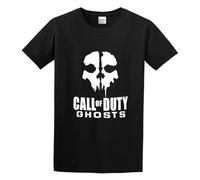 RlMI LINMY cod Ghosts Gamer Black O-Neck 100% Cotton Short Sleeve Unisex T-Shirt XXXL