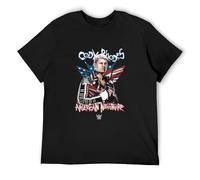 RlMI LINMY Cody Rhodes American Nightmare Wrestling Adult Men's T Shirt T-Shirt Black L