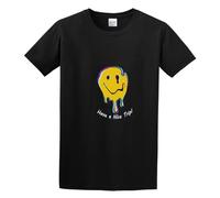 RlMI LINMY Cool Ann Arbors Have A Nice Trip Funny Psychedelic Drugs Magic Mushroom LSD MDMA O-Neck 100% Cotton Unisex T-Shirt XL