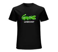 RlMI LINMY Crocodile Low Cost Fun Tennis Wimblesport Show Title Men T-Shirt Printed Graphic Mens Top Tee Black XL