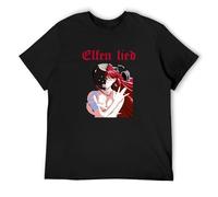 RlMI LINMY Elfen Lied Anime TV Series O-Neck 100% Cotton Short Sleeve Unisex T-Shirt XL