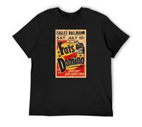 RlMI LINMY Fats Domino July 15 1961 Seattle Concert Poster O-Neck 100% Cotton Short Sleeve Unisex T-Shirt XXL