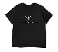 RlMI LINMY Fishing EST La Linea The Line Osvaldo Cavandoli TV O-Neck 100% Cotton Short Sleeve Unisex T-Shirt L