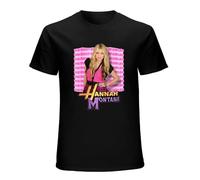 RlMI LINMY Hannah Montana Essential O-Neck 100% Cotton Short Sleeve Unisex T-Shirt XL