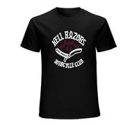 RlMI LINMY Hell Razors Motorcycle Club O-Neck 100% Cotton Short Sleeve Unisex T-Shirt XL