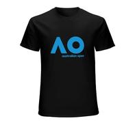 RlMI LINMY Ins Design Australian Open Ao Tennis Championship O-Neck 100% Cotton Short Sleeve Unisex T-Shirt S