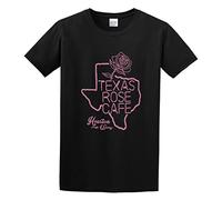 RlMI LINMY Inspired By Little Feat - Texas Rose Cafe Lowell George Texas Unisex 100% Cotton Short-Sleeve T-Shirts Black XL