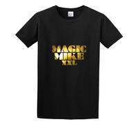 RlMI LINMY Limei Magic Mike Logo Unisex 100% Cotton Short-Sleeve T-Shirts Black M