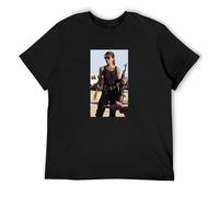 RlMI LINMY LTR Sarah Connor Terminator 2 T2 Movie Fan Mens T Shirt Black XXL