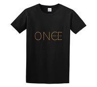RlMI LINMY Once Upon A Time Logo Unisex 100% Cotton Short-Sleeve T-Shirts Black M