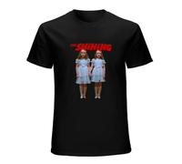 RlMI LINMY The Shining Creepy Twins Shirt - Come Play with Us Shining Twins Soft Jersey Tee for Men Black XXXL