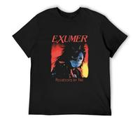 RlMI LINMY VEMS Limited Exumer Possessed by Fire German Thrash Metal Band Logo Crew Neck Unisex Short Sleeve T-Shirt S